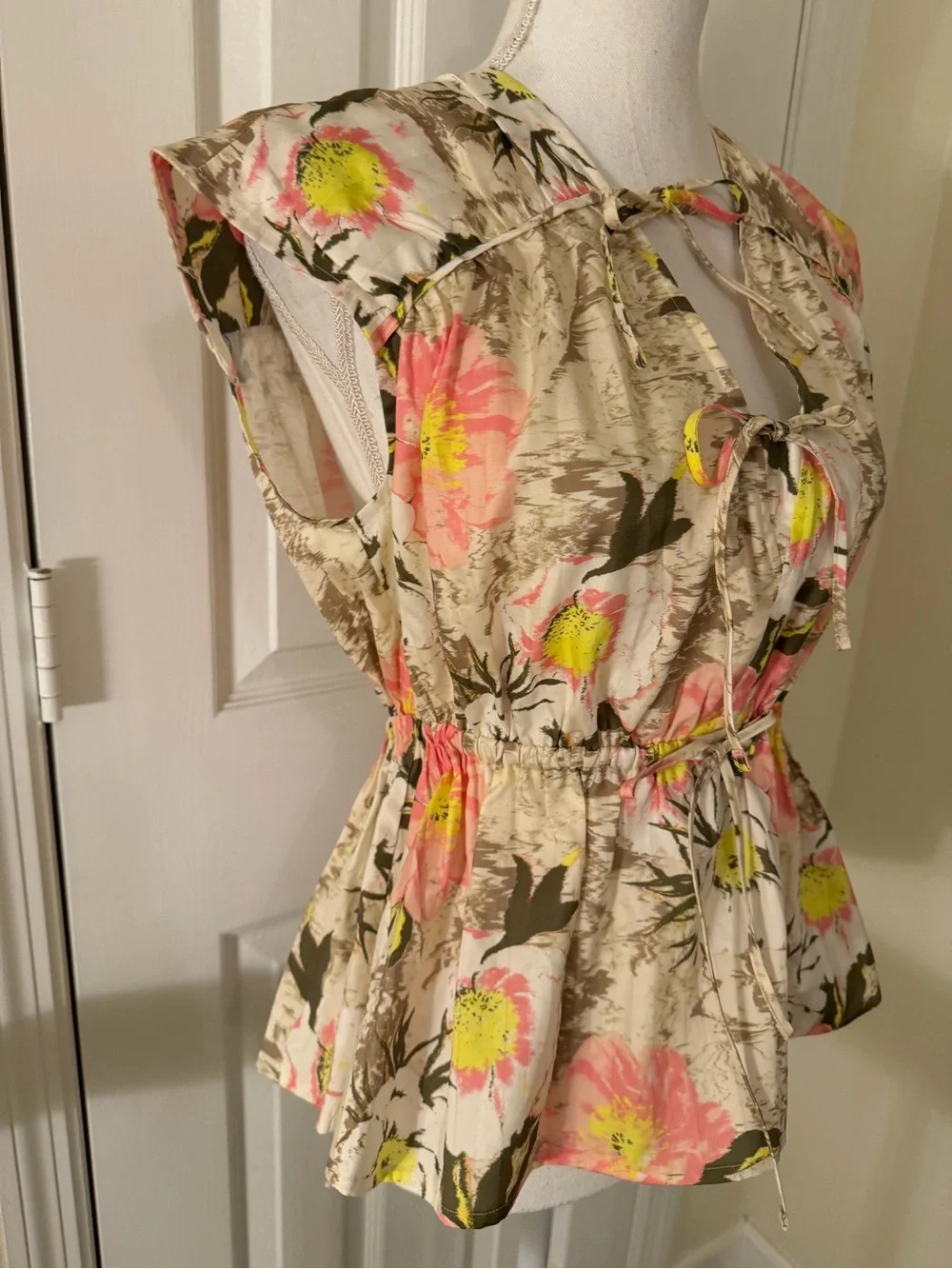 Derek Lam 10 Crosby Caroline Double Tie Top NWT! - Picture 3 of 12